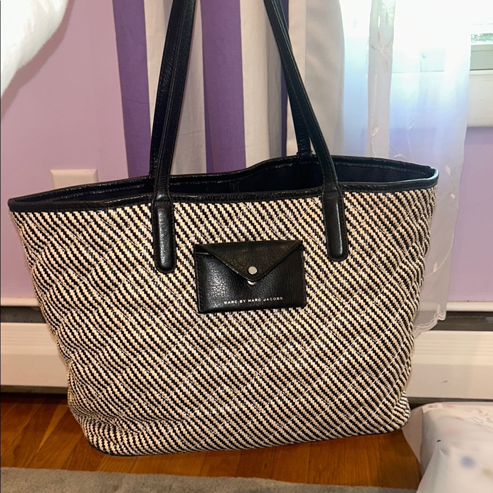 Marc Jacobs Black and White Tote Bag